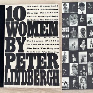 1996, First Edition "10 Women" by Peter Lindbergh Hardcover Without Dust Jacket